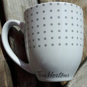 Tim Hortons 2017 Grey Dot Dark Blue Inside MUG
